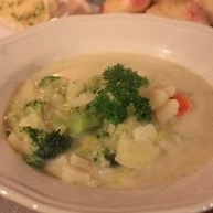Potatissoppa på Amandine-potatis