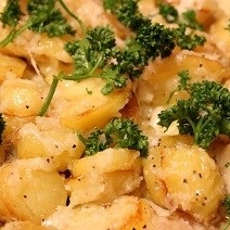 Ratte-potatis med manchego-ost