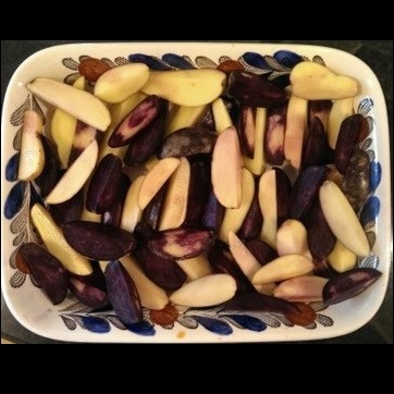 Ugnsrostad potatismix med sweet chili-dipp